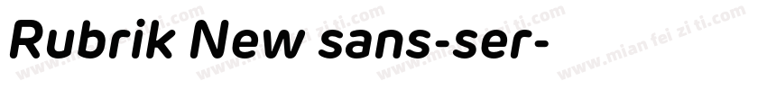 Rubrik New sans-ser字体转换